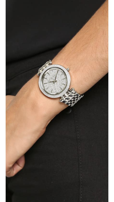 michael kors darci watch silver.